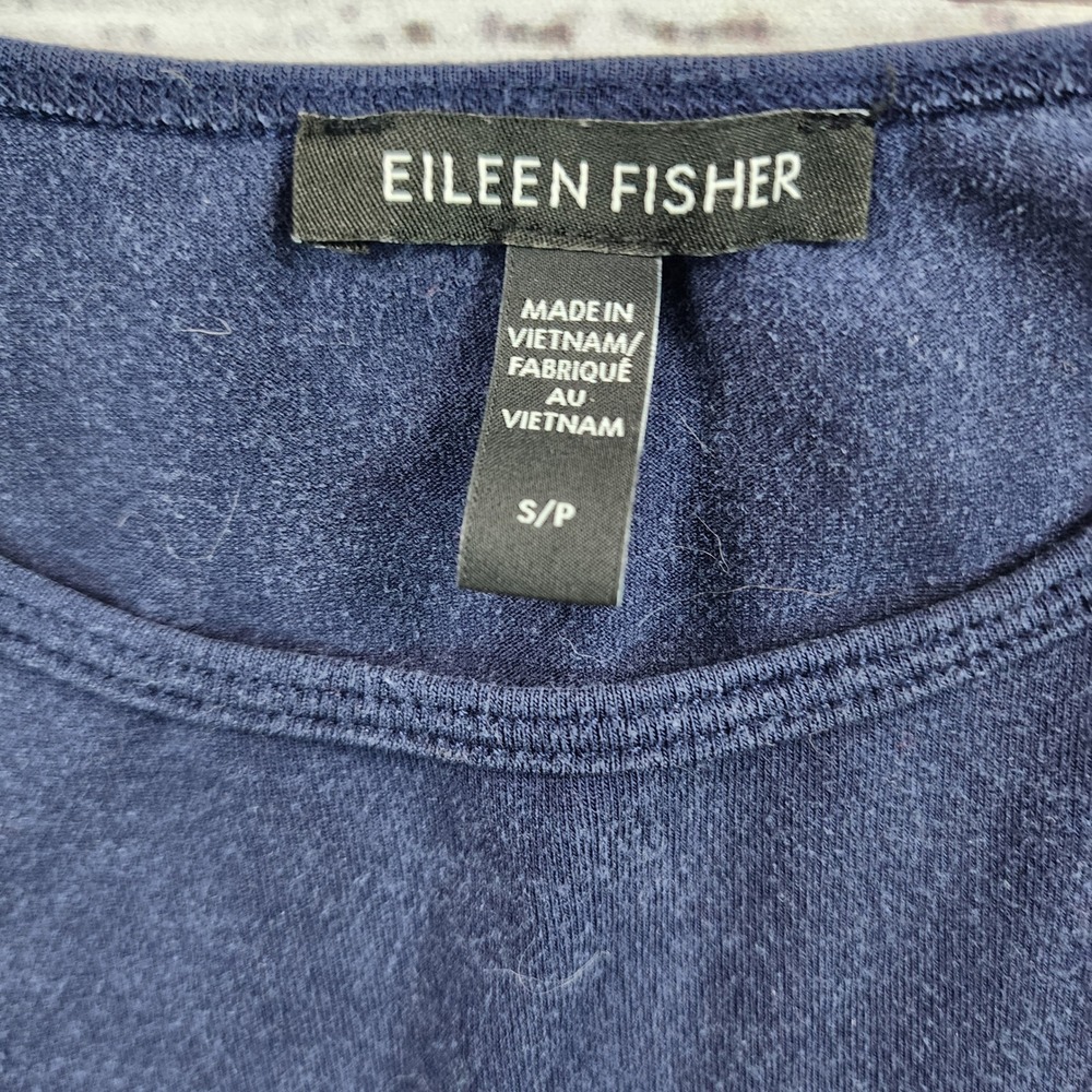 Eileen Fisher Tencel Lyocell‎ Maxi Tank Dress Womens S Small Blue Jersey Knit - Picture 3 of 6